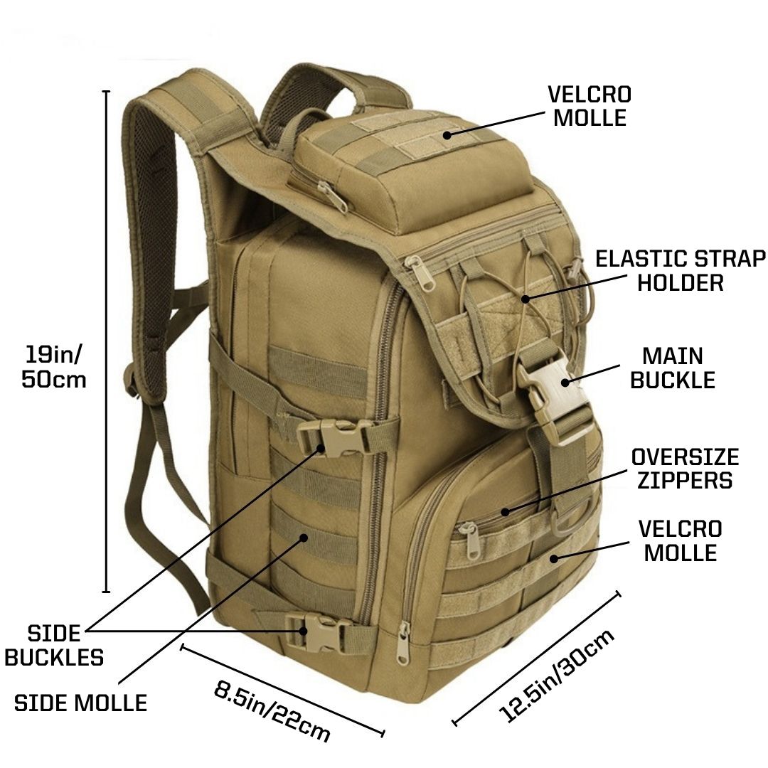 AVG - Military Molle Backpack, 35L