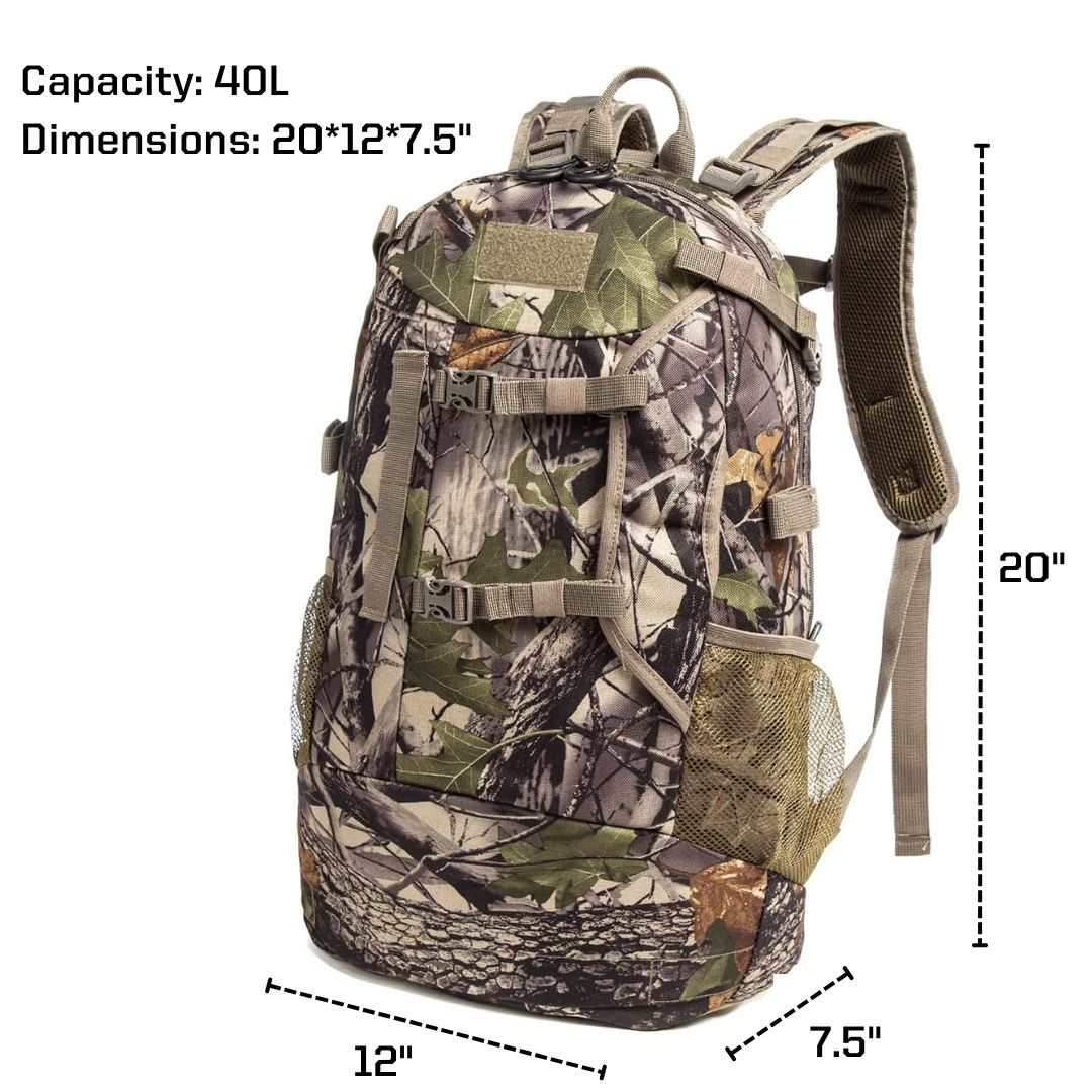 Hunting Backpack With Bow & Rifle Holder