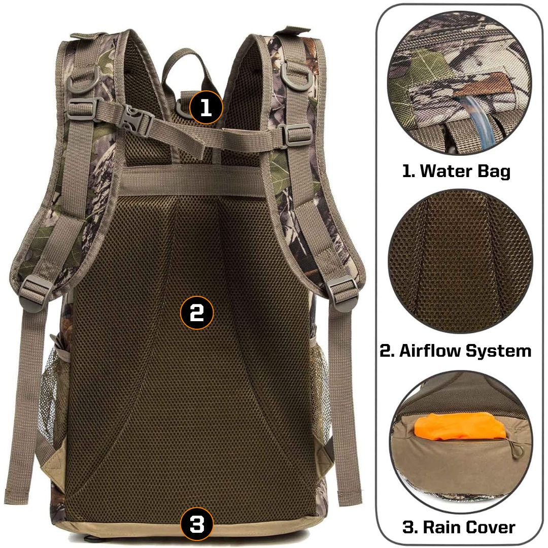 Hunting Backpack With Bow Rifle Holder AvenGear