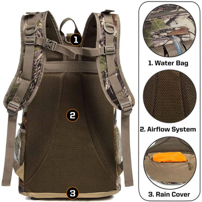 Hunting Backpack With Bow & Rifle Holder