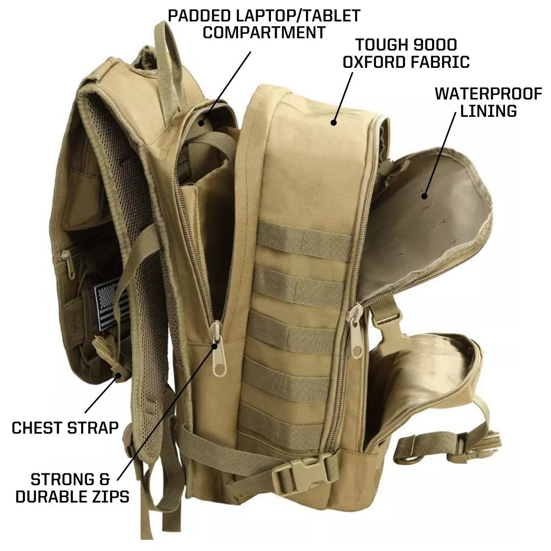 AVG - Military Molle Backpack, 35L