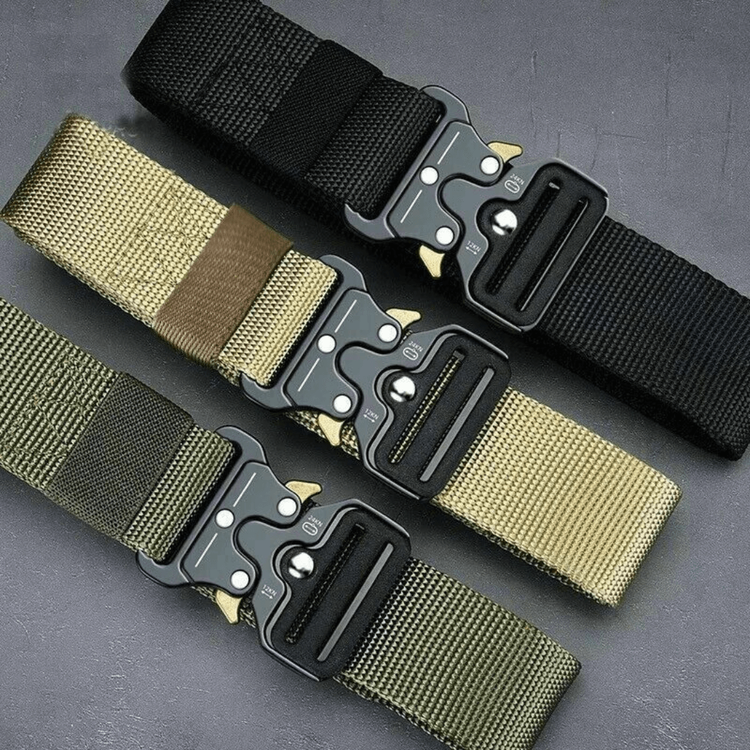 Adjustable Tactical Belt With Metal Buckle