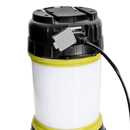 Rechargeable LED Camping Lantern With Flashlight