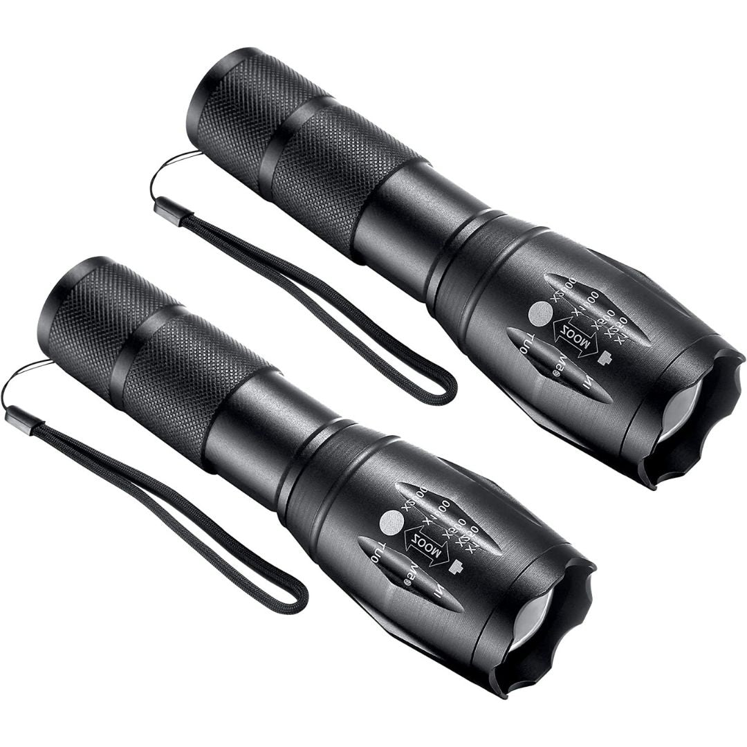 (2-Pack) Super-Bright EDC Compact Flashlight