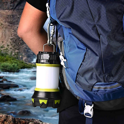 Rechargeable LED Camping Lantern With Flashlight