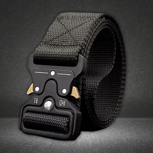 Adjustable Tactical Belt With Metal Buckle