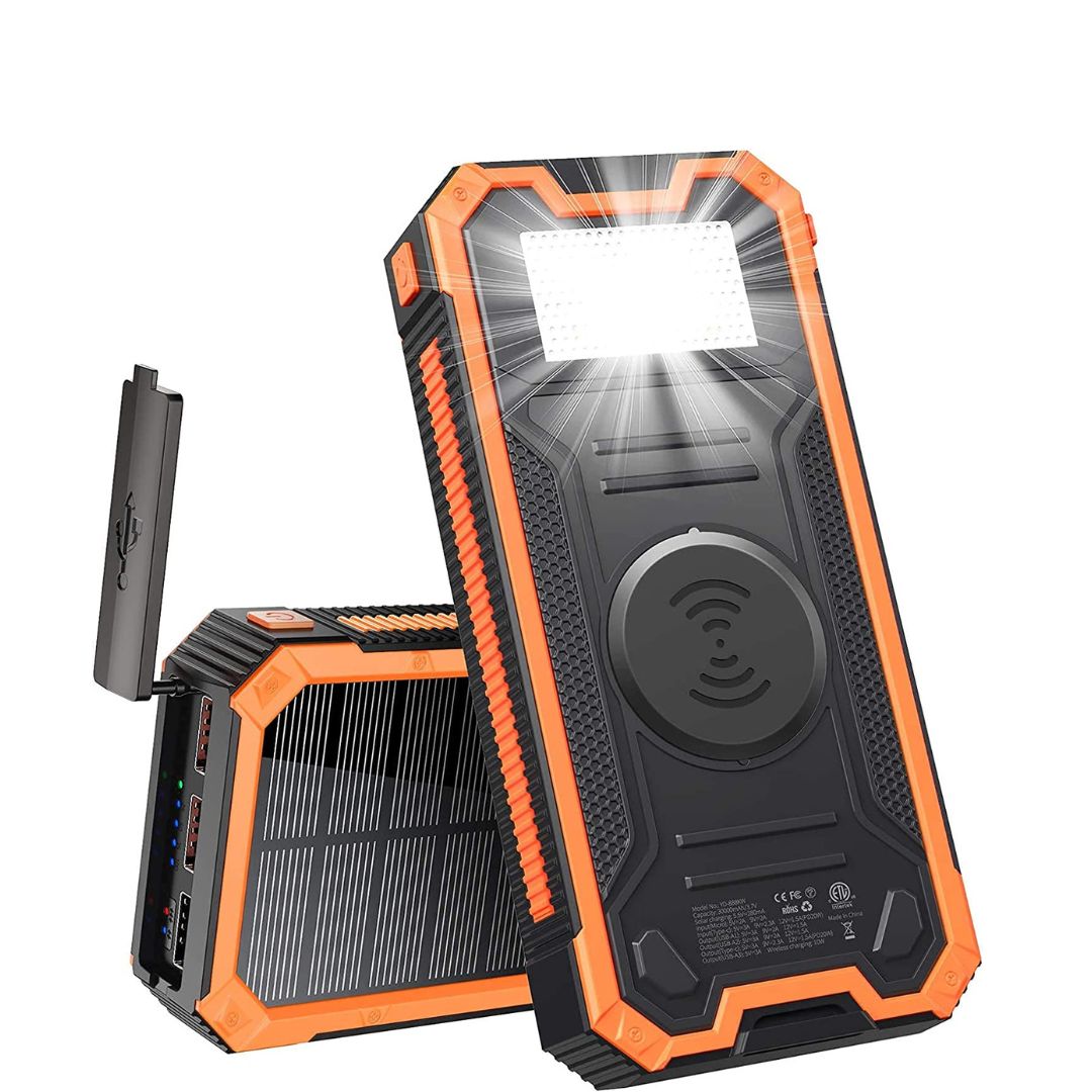 2 Wireless Solar Power Bank 30,000mAh 20W